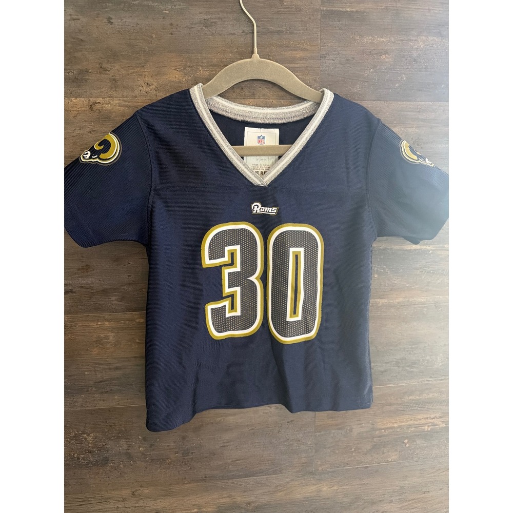 NFL Team Apparel LA Rams Todd Gurley II 30 Toddler Jersey Navy Blue 3T
